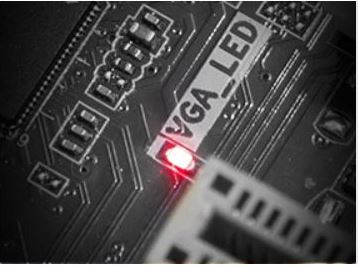 Symptoms of VGA Light on Motherboard